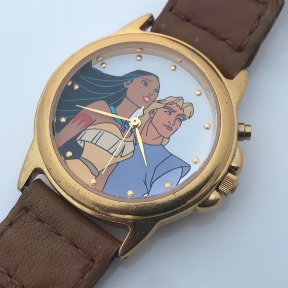 Rare Disney POCAHONTAS & JOHN SMITH Musical Watch - Picture 2 of 8